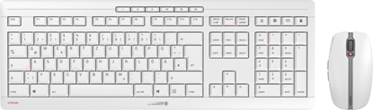 Attēls no Cherry Stream Desktop Recharge keyboard Mouse included Universal RF Wireless QWERTY UK English Grey