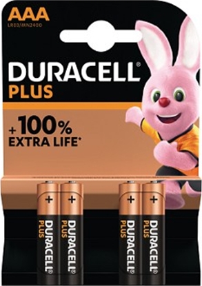 Изображение Duracell Plus Vienreizējas lietošanas baterija AAA Sārmaina akumulatoru baterija