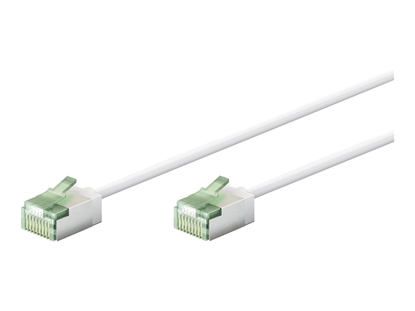 Attēls no Goobay 74357 Ultra-Flexible CAT 8.1 Patch Cable, Slim, U/FTP, 0.15 m, White | Goobay