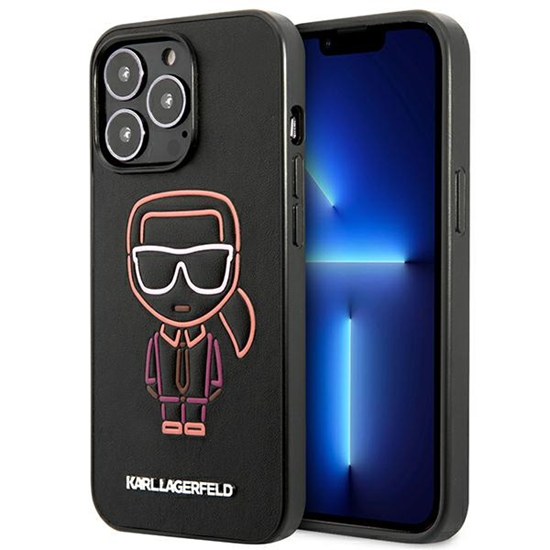 Изображение Karl Lagerfeld Apple iPhone 13 Pro Max 6.7 hardcase Karl Ikonik Outline Black