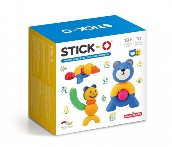Picture of Magformers STICK-O ZESTAW Z NIEDWIEDZIEM 10 EL.