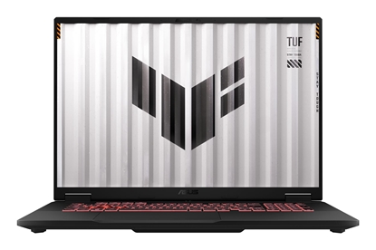 Attēls no Notebook|ASUS|TUF|FA808UP-S9007W|CPU AMD RyzenT 7|260|3.8 GHz|18 "|2560 x 1600 pixels|RAM 32 GB|DDR5-SDRAM|SSD 1000 GB|Discrete graphics NVIDIA GeForce RTX 5070|8 GB|On-board graphics Yes|Numeric keypad Yes|OS installed Windows 11 Home|Colour Grey|Weight