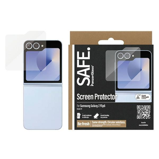 Picture of PanzerGlass SAFE by PanzerGlass Sam Z Flip6 F741 Screen Protection Classic Fit SAFE95866
