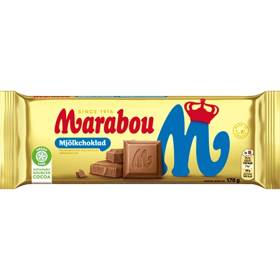 Изображение Piena šokolāde MARABOU, 170 g