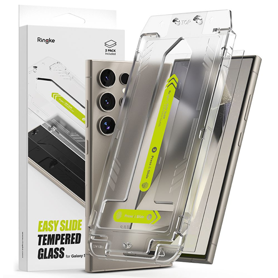 Изображение Ringke SZKO HARTOWANE RINGKE EASY SLIDE 2-PACK GALAXY S24 ULTRA CLEAR