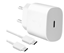 Attēls no Samsung EP-TA800EWE + EP-DA905BWE Travel Charger 25W with USB-C to USB-C Data Cable white