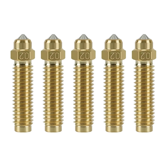 Picture of 0.2 mm hardened brass nozzle set for ELEGOO Centau