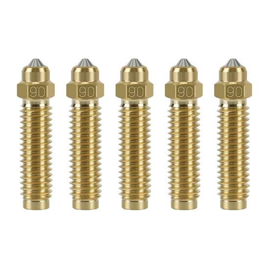 Picture of 0.6 mm hardened brass nozzle set for ELEGOO Centau
