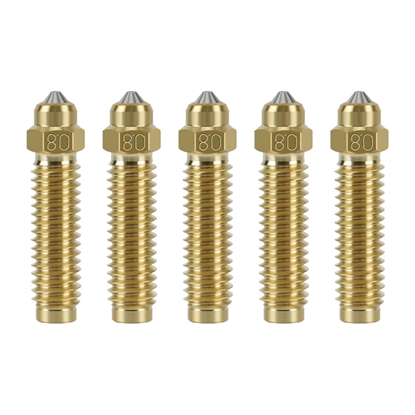 Picture of 0.8 mm hardened brass nozzle set for ELEGOO Centau