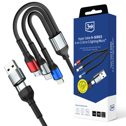 Изображение 3mk Hyper Cable N-SERIES 6 in 1 USB-C | USB-A to U