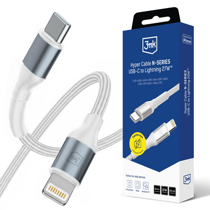 Изображение 3mk Hyper Cable N-SERIES USB-C | Lightning 50cm PD