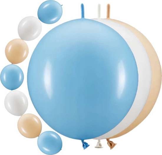 Изображение 4DOGS Balony z cznikiem, 33 cm, mix (1 op. / 20 szt.)