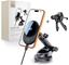 Attēls no 4kom.pl TECH-PROTECT V21 MAGNETIC MAGSAFE DASHBOARD & VENT CAR MOUNT WIRELESS CHARGER 25W QI2.2 BLACK