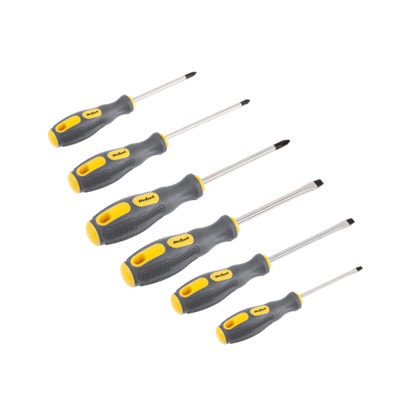 Изображение 6 gab. skrūvgriežu komplekts | Ergonomiski rokturi
