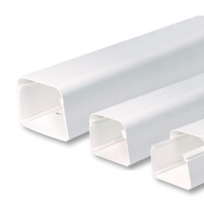Изображение 90x65mm PVC kanāls, -20/+60oC, RAL9010, L=2m, eur/m