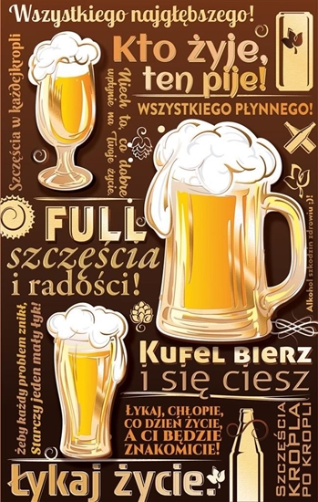 Picture of AB Card Karnet "kto zyje ten pije" UP02