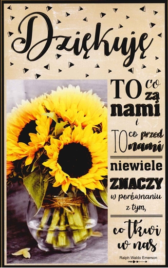 Picture of AB Card Karnet dzikuje AB U60