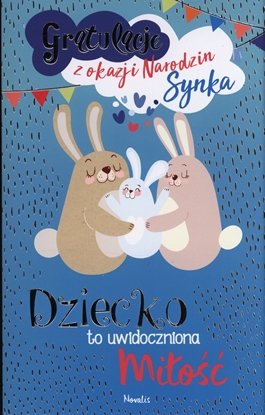 Attēls no AB Card Karnet Gratulacje z okazji narodzin Synka N 01