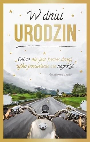 Picture of AB Card Karnet Urodziny AB Malowane - mskie Celem nie jest koniec drogi...P23