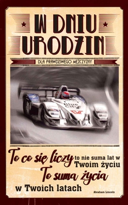 Attēls no AB Card Karnet Urodziny U52 dla prawdziwego mczyzny
