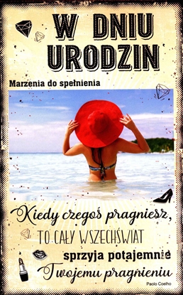 Attēls no AB Card Karnet Urodziny U64 marzenia do spenienia