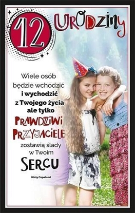 Attēls no AB Card Kartka okolicznociowa Urodziny 12 U98