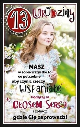 Attēls no AB Card Kartka okolicznociowa Urodziny 13 U99