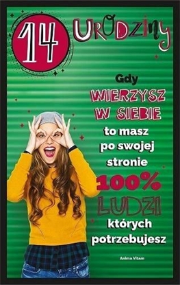 Attēls no AB Card Kartka okolicznociowa Urodziny 14 U100