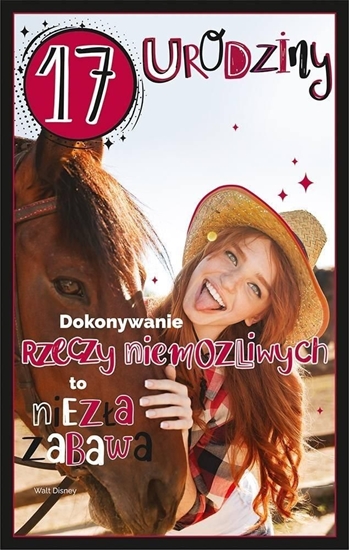 Picture of AB Card Kartka okolicznociowa Urodziny 17 U103