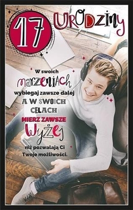 Изображение AB Card Kartka okolicznociowa Urodziny 17 U95