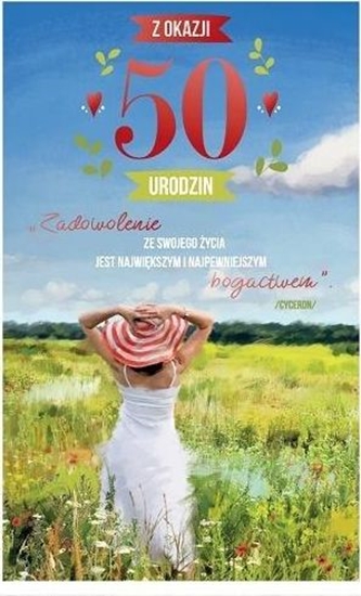 Изображение AB Card Kartka okolicznociowa Urodziny 50 P08