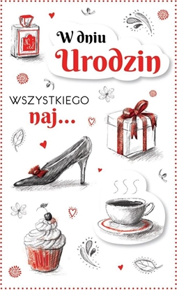 Attēls no AB Card Kartka okolicznociowa Urodziny PS01