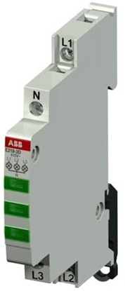 Изображение ABB Lampka moduowa 3-fazowa zielona 415/230V AC E219-3D 2CCA703901R0001