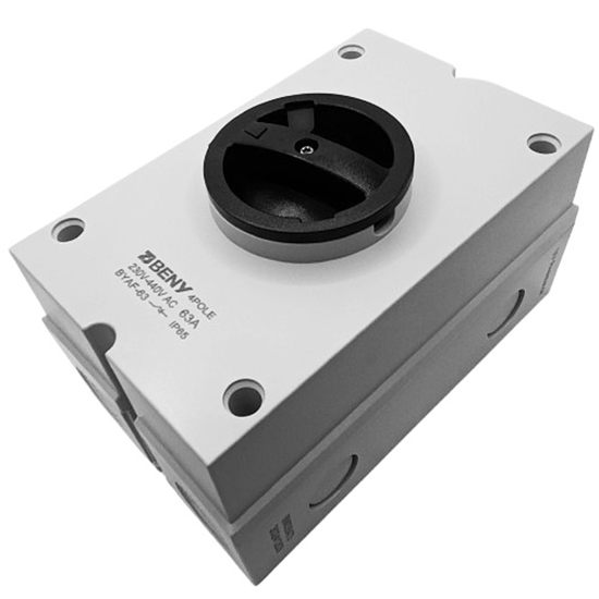 Изображение AC Isolator Switch - 4P, 63A, 230VAC, IP65