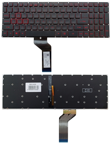 Picture of Acer Klaviatra ACER: Nitro AN515-51, AN515-52, AN515-53, AN515-42, su pavietimu, US