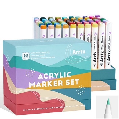 Изображение Acrylic Marker Pens ARRTX 60C, 60 Colours