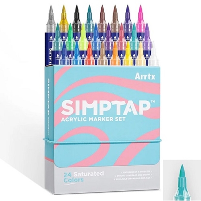 Изображение Acrylic Marker Pens ARRTX Simptap, 24 Colours