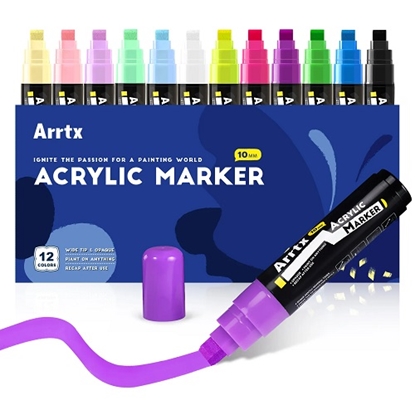 Изображение Acrylic Marker Pens ARRTX, 12 Colours