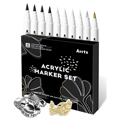 Изображение Acrylic Marker Pens ARRTX, 4 Colours, 10pcs