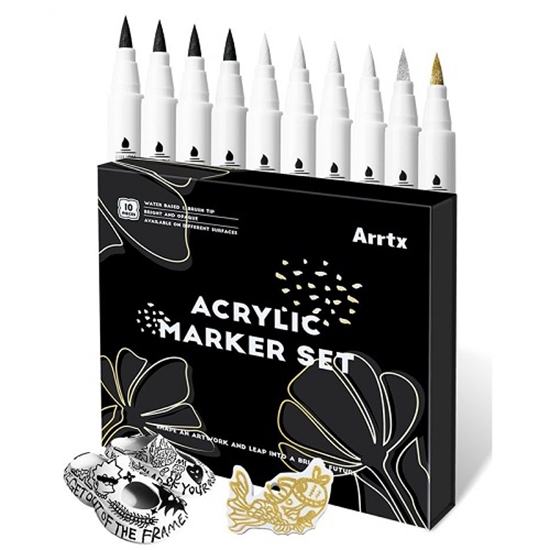 Изображение Acrylic Marker Pens ARRTX, 4 Colours, 10pcs