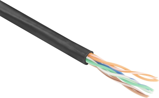 Picture of ACT C5E U/UTP PATCH PVC BLACK 100M