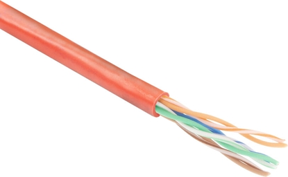 Attēls no ACT C5E U/UTP PATCH PVC RED   100M