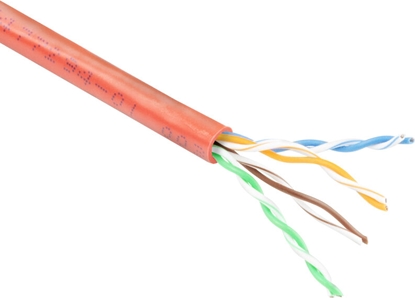 Attēls no ACT C6 U/UTP PATCH PVC RED    100M