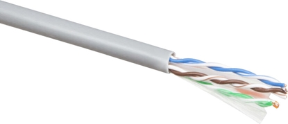Attēls no ACT C6 U/UTP SOLID PVC GREY   100M