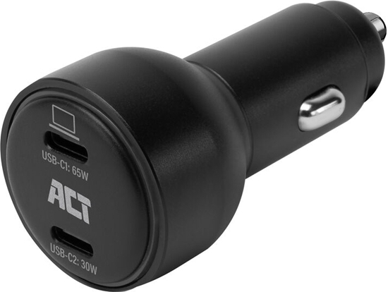 Изображение ACT Car charger 65W with 2x USB-C