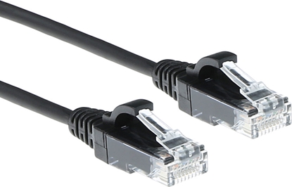 Изображение ACT CAT6 U/UTP SLIMLINE BK 1.50M