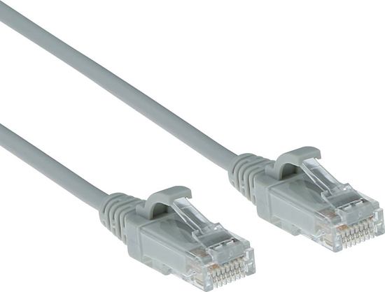 Изображение ACT CAT6 U/UTP SLIMLINE GY 10.00M