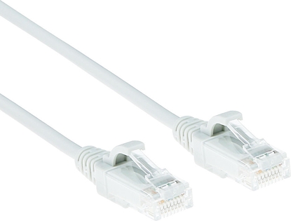 Изображение ACT CAT6 U/UTP SLIMLINE WH 1.00M