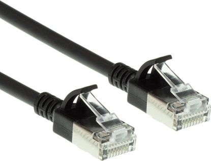 Picture of ACT CAT6A U/FTP SLIMLINE BK 10.00M
