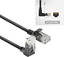 Picture of ACT CAT6A U/UTP SLIM U-ANG BK 0.5M